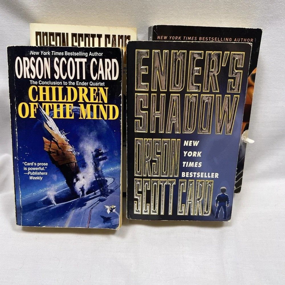 Orson Scott Card Book Lot Enderverse 5 Paperback Ender's Game Bundle Sci fi YA